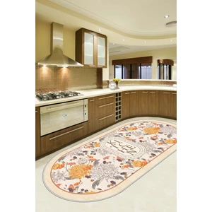 Life Decortiva Makinede Yıkanabilir Kaymaz Taban Leke Tutmaz Bej Mutfak Halısı Mutfak Yolluk ve Balkon Halısı