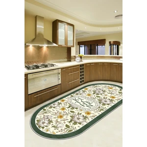 Life Decortiva Makinede Yıkanabilir Kaymaz Taban Leke Tutmaz Yeşil Mutfak Halısı Mutfak Yolluk ve Balkon Halısı