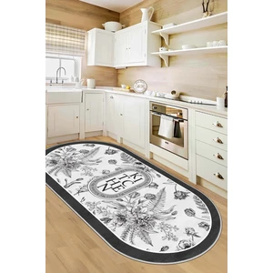 Confidence Home Makinede Yıkanabilir Kaymaz Taban Leke Tutmaz Gri Mutfak Halısı Mutfak Yolluk ve Balkon Halısı