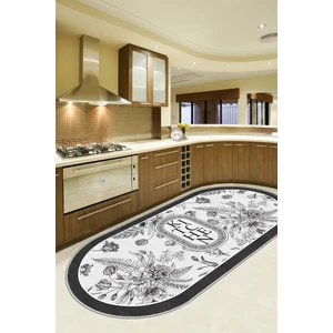 Life Decortiva Makinede Yıkanabilir Kaymaz Taban Leke Tutmaz Gri Mutfak Halısı Mutfak Yolluk ve Balkon Halısı