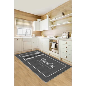 Life Decortiva Makinede Yıkanabilir Kaymaz Taban Leke Tutmaz Gri Mutfak Halısı Mutfak Yolluk ve Balkon Halısı