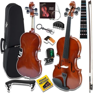 CVL-744-PAK Profesyonel 4/4 Full Keman Seti (Yastık Tuner Tel Susturucu Reçine Çanta Yay)
