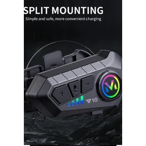 Y10 Kask Kulaklık Bluetooth Motosiklet Kulaklık 5,3 Bluetooth Intercom Motorsiklet Kulaklık