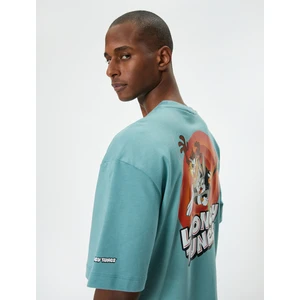 Looney Tunes Oversize Tişört Lisanslı Arkası Baskılı