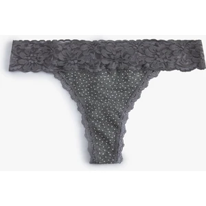 Tanga Külot Dantelli Puantiyeli