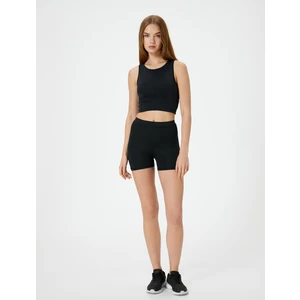 Spor Kısa Tayt Standart Bel Slim Fit