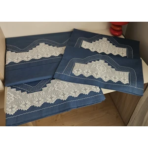 Zesa Home El Işi Dantelli Nervürlü ve Pikolu Nevresim Takımı