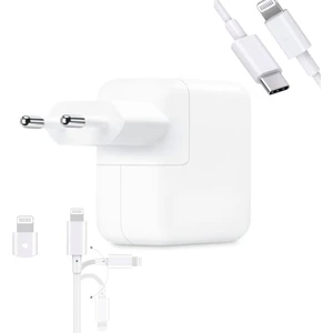 Yeni Nesil Yeni Model Çift Typc-E Çıkışlı Iphone Uyumlu Şarj Cihazı 35 W