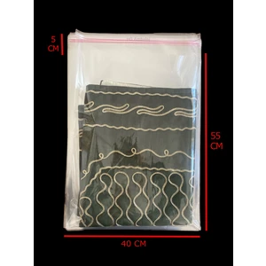Hg Ambalaj 25 Adet 40*60 cm Bantlı Yapışkanlı Şeffaf Opp Jelatin Poşet Çeyiz Poşeti ( 40X55+5)