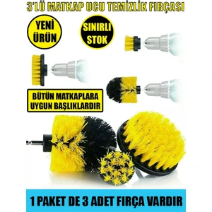 Main Shop 3'lü Matkap Ucu Temizlik Fırçası