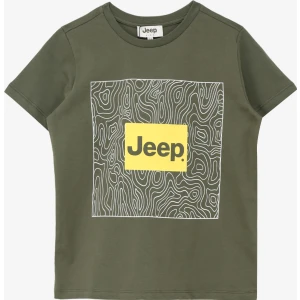 Haki Erkek Çocuk Bisiklet Yaka Relaxed Baskılı T-Shirt C4SB-TST4091