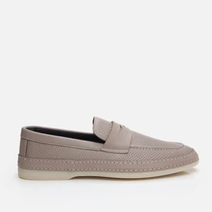 02AYH281390A450 HAKIKI Deri Vizon Erkek Loafer