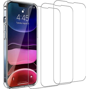 iPhone 14/13/13 Pro Temperli Cam Ekran Koruyucu 9h Sertlik Koruyucu Çizilmez Kılıf Dostu (3'lü Paket)