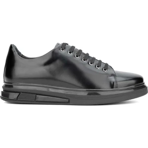 Tamer Tanca Erkek Hakiki Deri Siyah Açma Sneakers & Spor Ayakkabı 698 1089-5 Erk Ayk SK23/24 Sıyah Acma