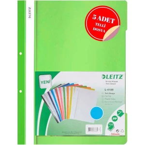 Açık Yeşil Telli Dosya 5 Li Paket