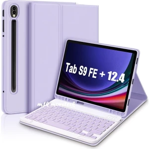 M.TK Moveteck Samsung Tab S9 Fe Plus SM-X610 Uyumlu Klavyeli Kılıf