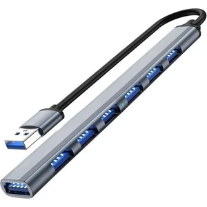 USB 3.0 To USB 2.0 Port Çoğaltıcı Hub 7in1 Otg Adaptör 6lı USB Çoklayıcı - FC445