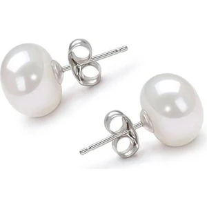 Bayan 6 mm Gerçek Inci Çelik Küpe CE86-6