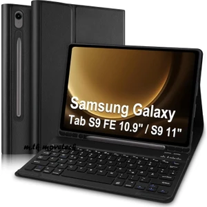 M.TK Moveteck Samsung Galaxy Tab S9 / S9 Fe/ S10 Fe 10.9 Kablosuz Bluetooth Türkçe Q Klavyeli Tablet Kılıfı X520