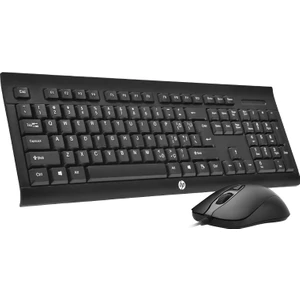 Hp KM100 Kablolu Klavye Mouse Set Kurulumu Kolay Tak Çalıştır Şık Zafir Modern Tasarım Türkçe Q Klavye