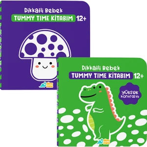 Dikkatli Bebek Tummy Time Kitabım 12+ Ay Seti (2 Kitap)