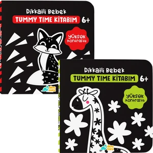 Tummy Time Kitabı 6+ Ay 2 Kitap Seti Ciltli Türkçe-Emine Metin ile 0-2 Yaş için