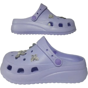 Kadın Lila Taşlı Ortopedik Hastane Hemşire Doktor Deniz Plaj Havuz Terliği AKB659-979