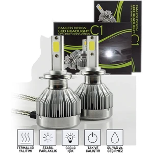 C1 LED Xenon Far Ampülü H7 Beyaz