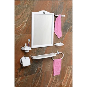 Taç Ayna Seti Krom Dizayn 8 Parça