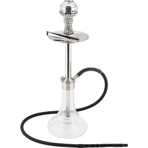 Nargile Orta Boy Çelik Nargile Takımı Şeffaf