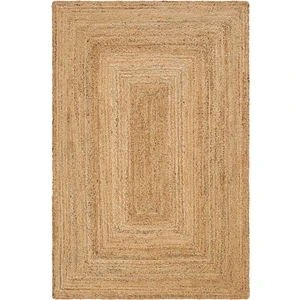 Cool Halı Vime 10 Natural Jüt Halı Yolluk El Dokuma Jüt Kilim Hasır Halı Dekor Otantik Halı Bohem El Halısı