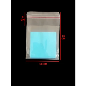 Hg Ambalaj 100 Adet 10X15 cm Bantlı Yapışkanlı Şeffaf Opp Jelatin Poşet ( 10X10+5)