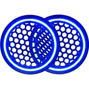 Neon Işıklı 16 cm Hoparlör ve Midrange Kapağı - 2 Adet - Mavi