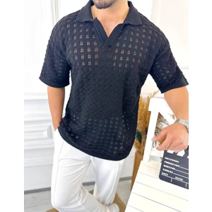 Elku Moda T-Shirt Nefes Alabilen Terletmez Polo Yaka Tshirt Slim Fit Tişört