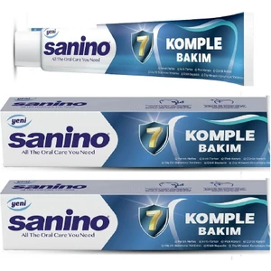 Komple Bakım Sanino Diş Macunu 2 Adet 75 ml - Günlük Koruma Yenilenmiş Formül