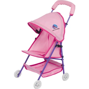 Let's Go Baby Oyuncak Metal Pembe Bebek Arabası