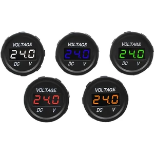 Speeduf DC7V-30V LED Panel Mini Dijital Voltmetre - Kırmızı