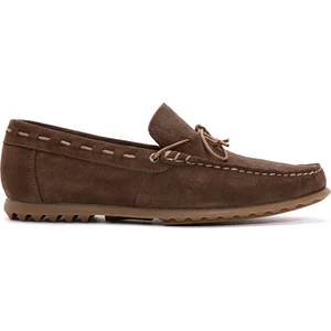 Erkek Kahverengi Süet Deri Casual Loafer