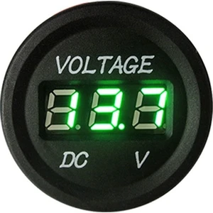Speeduf DC7V-30V LED Panel Mini Dijital Voltmetre - Yeşil