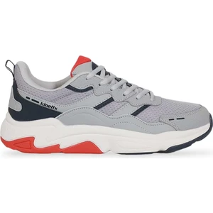 1981-TIONA Anatomik Tabanlı Erkek Günlük Sneakers Ayakkabı - NKT01981-GRI Beyaz-44