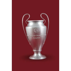 3D Layer Craft Uefa Şampiyonlar Ligi Kupası 20 cm Gümüş Renk
