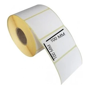 100X100 mm Barkod Termal Etiket 5 Rulo 2500 Sarım