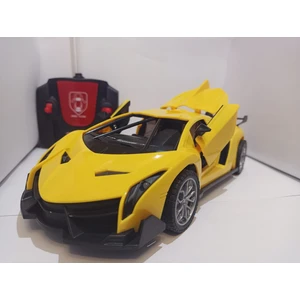 Tila Toys Kumandalı Sarı Şarjlı Kapıları ve Bagajı Açılan 23 cm Full Fonksiyon Kumanda Pil Hediyeli Araba