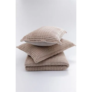 Modern Line 3 Parça Battaniye Set Bej Çk.