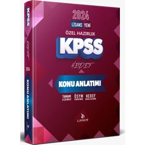 Liyakat Yayınları 2024 Hedef KPSS Konu Anlatımı - Hedef Odaklı Çalışma Kitabı