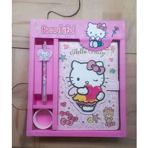 Hello Kitty Defter Kalem Bant Set 4