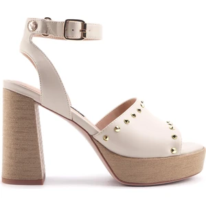Nine West Caneb 4fx Bej Kadın Topuklu Sandalet