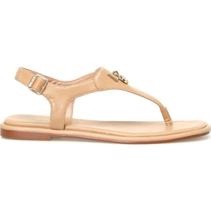 Nine West WOLLO 4FX Krem Kadın Düz Sandalet