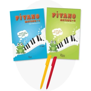 Piyano Metodu 1 ve 2 - Fatma Nilgün Kırkağaçlıoğlu Kitap Set - Çocuklar Için Kolay ve Eğlenceli