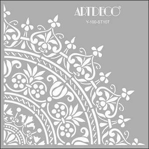 Stencil 30X30Cm Damask Desen 107